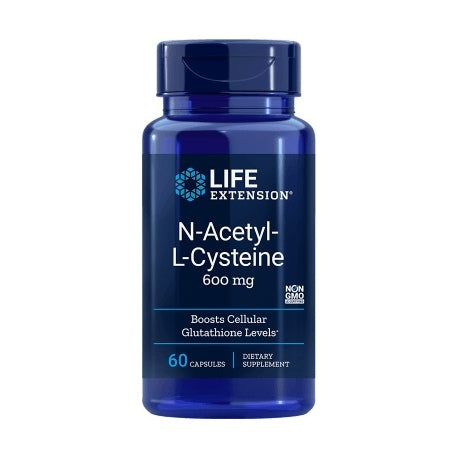 Life Extension N-Acetyl-L-Cysteine 600mg, 60 Capsules