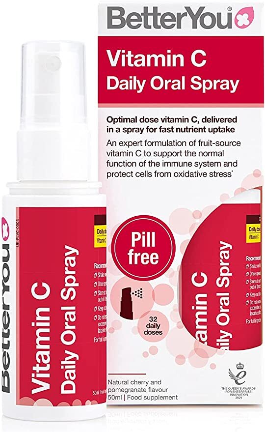 Better You Vitamin C Daily Oral Spray Natural Cherry and Pomegranate, 50 ml.