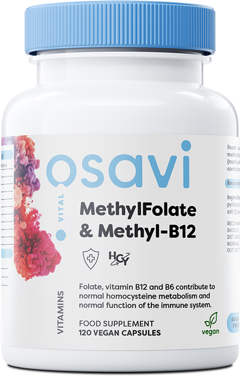 Osavi MethylFolate & Methyl-B12, 120 vegan Capsules