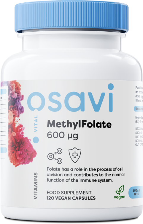 Osavi MethylFolate 600mcg, 120 vegan Capsules