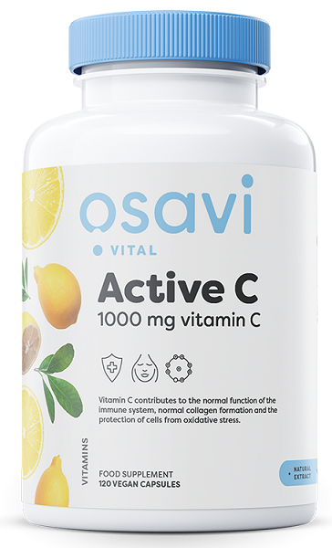 Osavi Active C 1000mg Vitamin C, 120 vegan Capsules