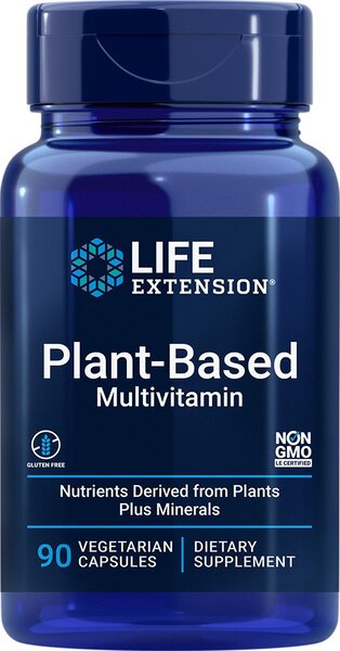 Life Extension Plant-Based Multivitamin, 90 vCapsules