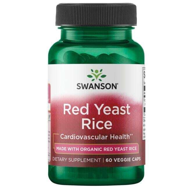 Swanson Red Yeast Rice 600mg, 60 vCapsules