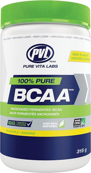PVL Essentials 100% Pure BCAA Pineapple, 315g