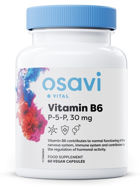 Osavi Vitamin B6, P-5-P 30 mg, 60 vegan Capsules