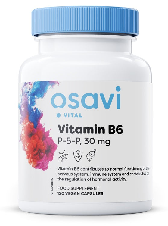 Osavi Vitamin B6, P-5-P 30 mg, 120 vegan Capsules