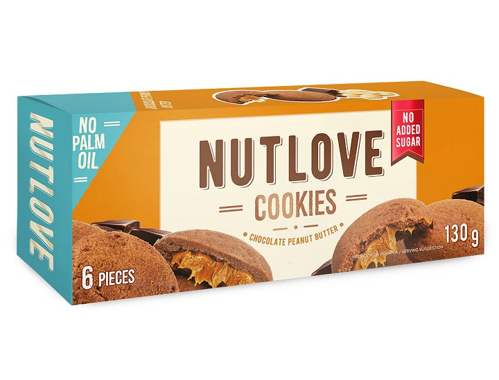 All Nutrition Nutlove Cookies Chocolate Peanut Butter, 6 cookies