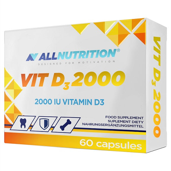 All Nutrition Vit D3 2000 IU, 60 Capsules