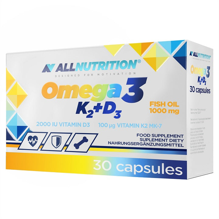 All Nutrition Omega 3 K2+D3, 30 Capsules